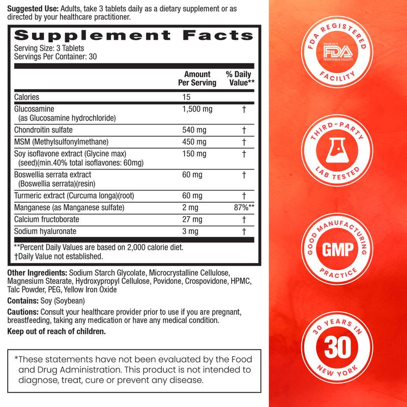 HealthA2Z 9 in 1 Joint Health for Women - 90 Tablets, 30-Day Supply (Pack of 1) - Glucosamine, Chondroitin, MSM, Soy Isoflavones & Turmeric for Female Joint Comfort, Flexibility, Mobility, Bone Health, Mood, Sleep & Hormonal Balance