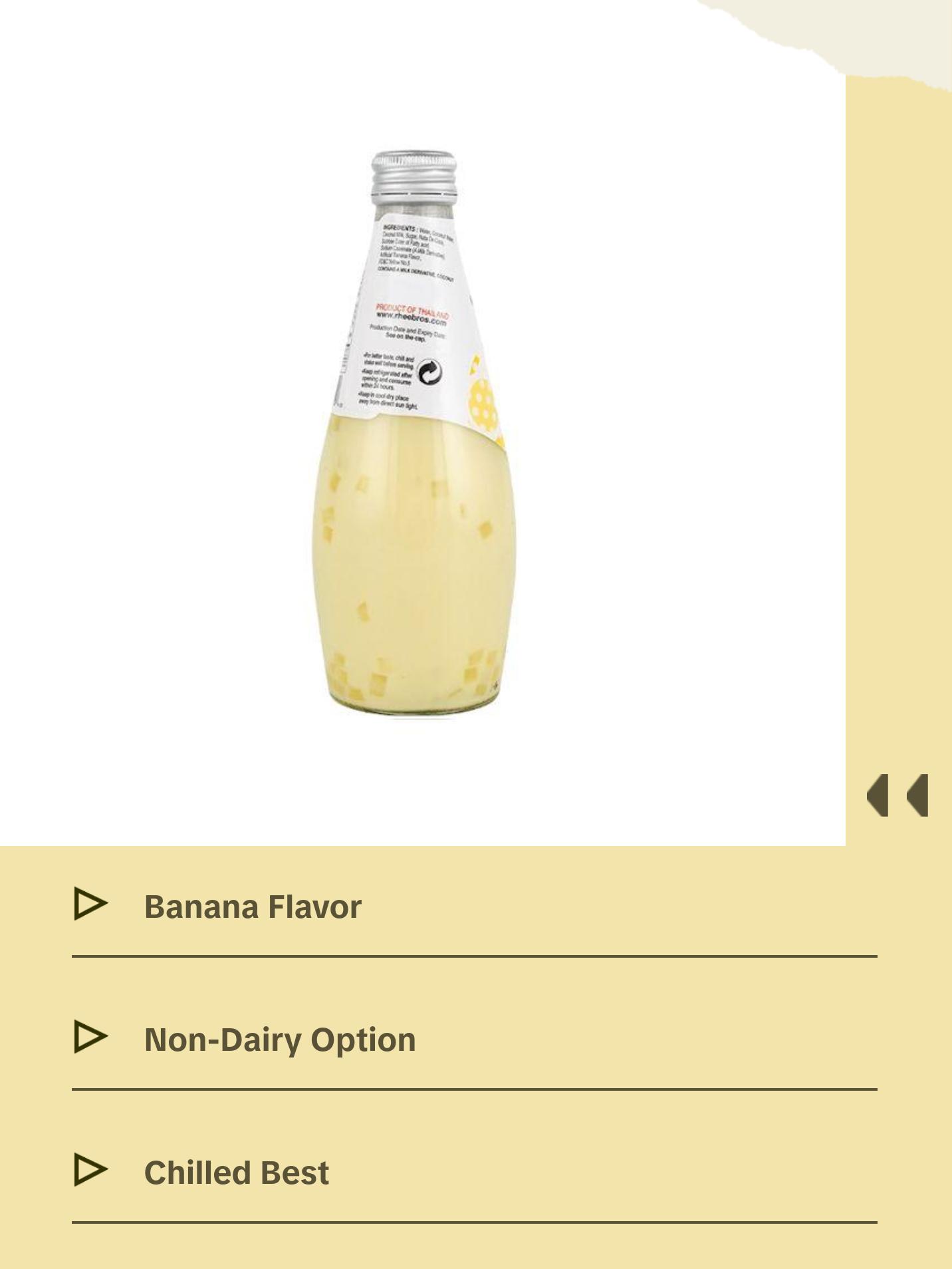 Evergreen Coconut Milk Drink Banana Flavor 9.8 oz