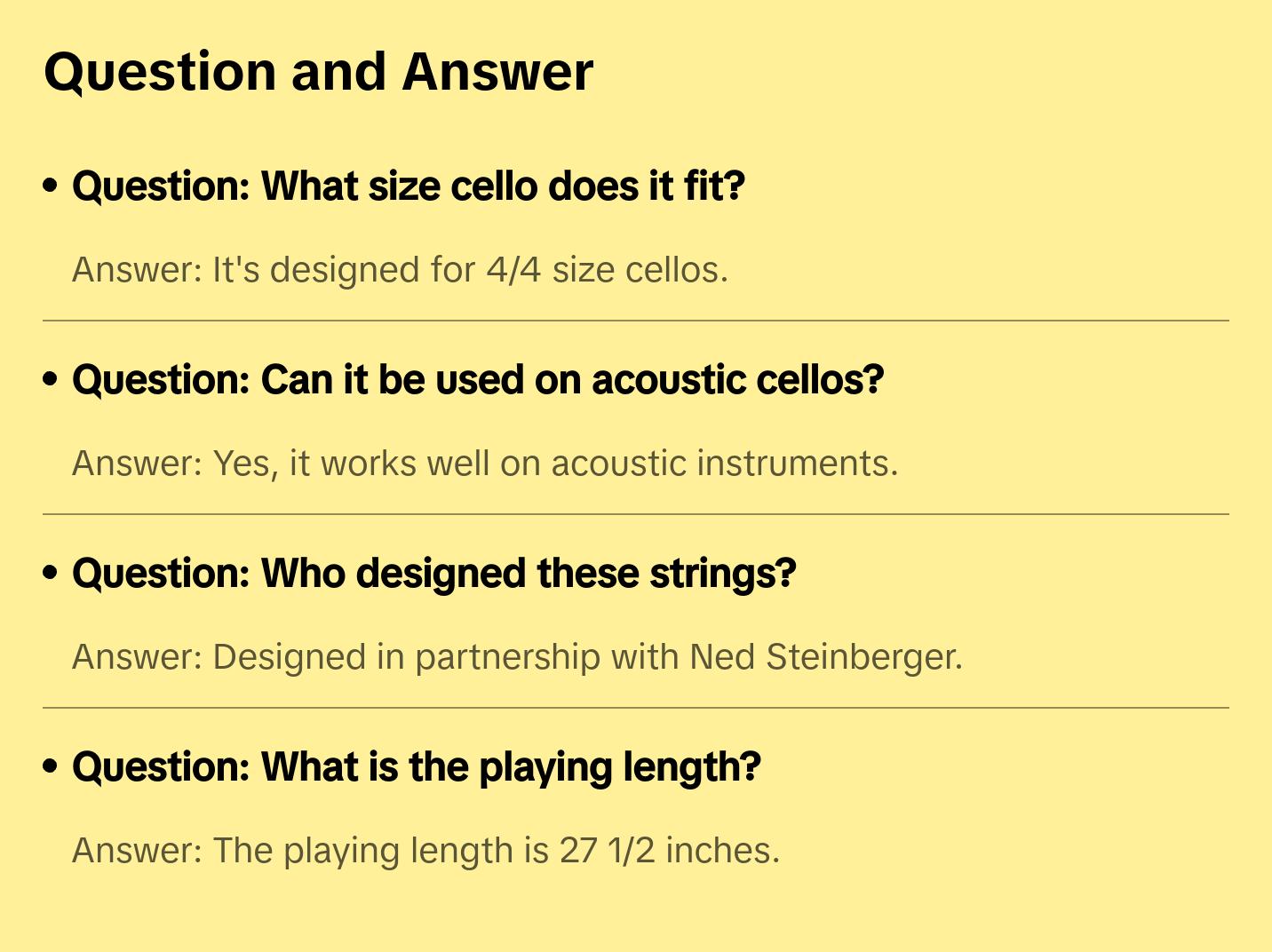 D'Addario NS Electric Cello Single D String, 4/4 Scale, Medium Tension