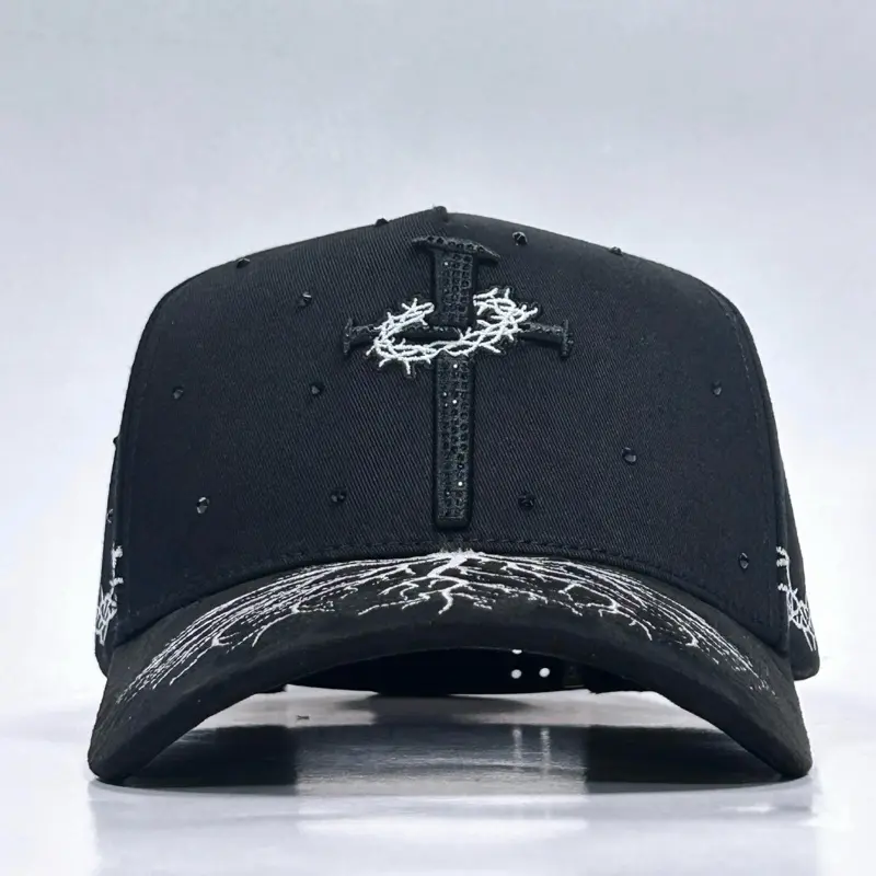 Cruz black -white hat-premium materials