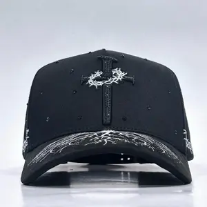 Cruz black -white hat-premium materials