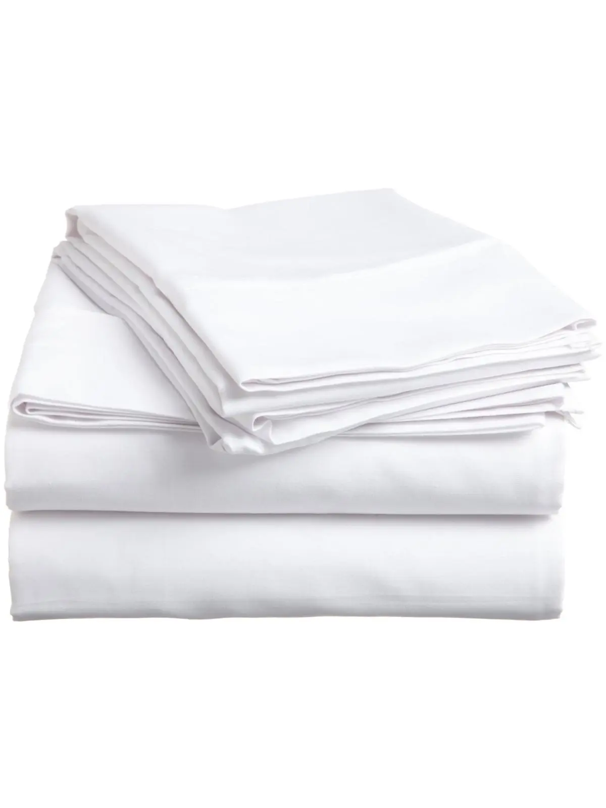 Rifz KSM Collection Luxury 6-PK Twin-XL Flat Sheets, 100% Polyester Microfiber, Skin-Friendly All-White Bedding, Comfortable Soft Durable Linens, Comfortable Soft Flat Sheets, Luxury Flat
