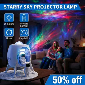 3-in-1 Space Capsule Galaxy Projector | Aurora Light, Star Projection, Bluetooth Speaker, Remote Control