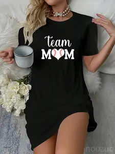 Team Mom Baseball DressTeam Mom Baseball Casual Dress