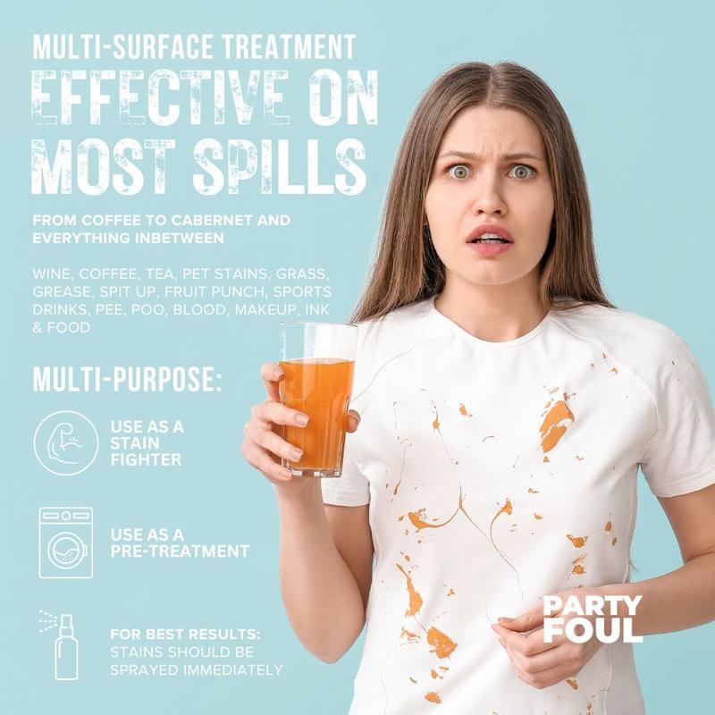 8oz Wine Stain Out Spray - Plant Based Red Wine Stain Remover for Clothes, Carpets, & Couches