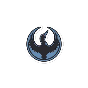 Black Loon Sticker  Minnesota Resistance Symbol  MN Strong  MN Proud