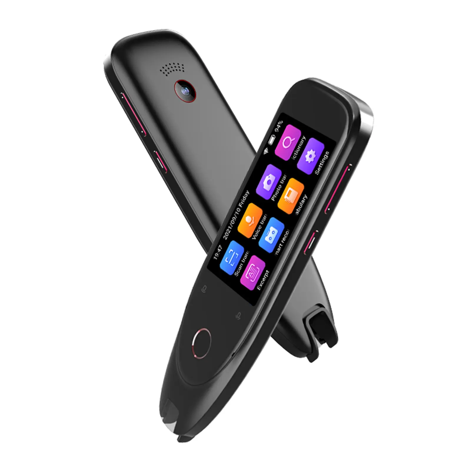 Portable Digital Dictionary Translation Pen Scanner - Compact Audio Tech Gadget, Text Scanning Reading Translator Device, Noise Reduction Recording, Supports 112 Languages