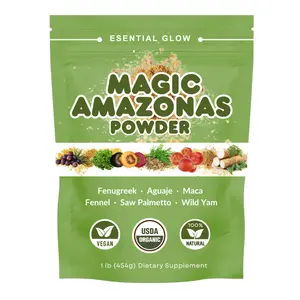 Magic Amazonas Powder 6 in 1: Fenugreek-Aguaje-Maca-Fennel-Wild Yam-Saw Palmetto