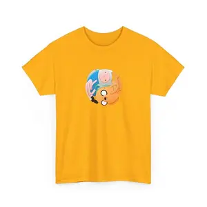 Finn and Jake Cartoon Adventure Time T-Shirt, Nostalgia 2D Print T-Shirt, Cartoon Network Shirt, Gifts for Cartoon Fans #AdventureTime #CartoonNetwork #NostalgiaCore #ToonVerse #FinnAndJake #GraphicTee #StreetwearUS