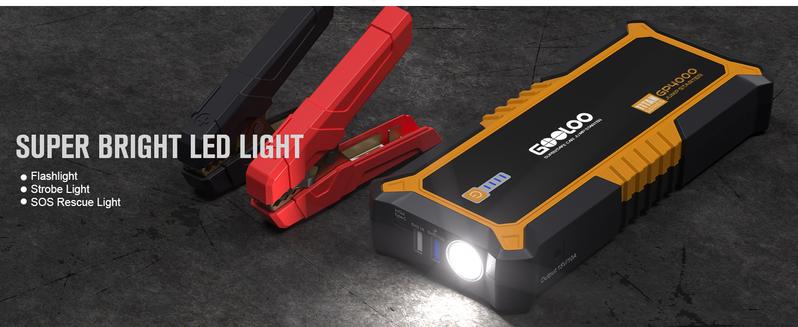 GOOLOO GP4000 4000A Car Jump Starter Peak Current, SuperSafe 12V Lithium, Portable with USB Quick Charge GOOLOO GP4000 4000A Car Jump Starter Peak Current, SuperSafe 12V Lithium, Portable with USB Quick Charge