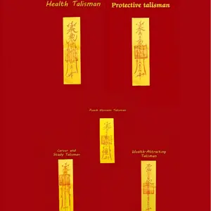 Five major talisman sets: Wealth, Health, Safety, Studies & Career, Love & Romance. The most powerful Taoist magical tools, stamped by the Taoist master, consecrated by the master, hand-imprinted, full of spiritual power