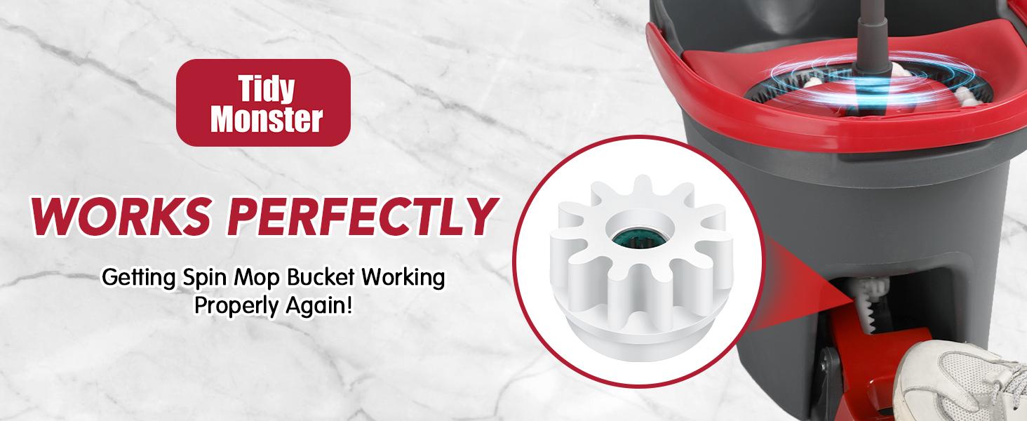 Pedal Bearing Replacement for O-Cedar EasyWring Bucket System Repair Step Pedals Problems Clutch Gear Sprockets for 90% Spin Mop Bucket “Outdoorfun”