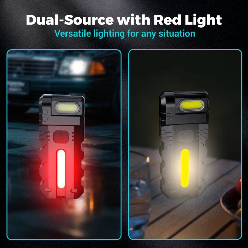 180° Rotating Head LED Work Light Ultra-Bright All-Night Power Quick Charge Pocket-Sized EDC Design