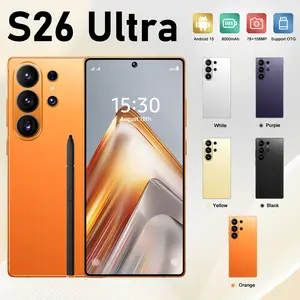 2026 New S26 Ultra 5G Unlocked Phone, Android 15, 12GB RAM + 512GB ROM, 6.99" HD Screen, 78MP+108MP Camera, 8000mAh Battery, Dual SIM, Stylus, Full Accessories