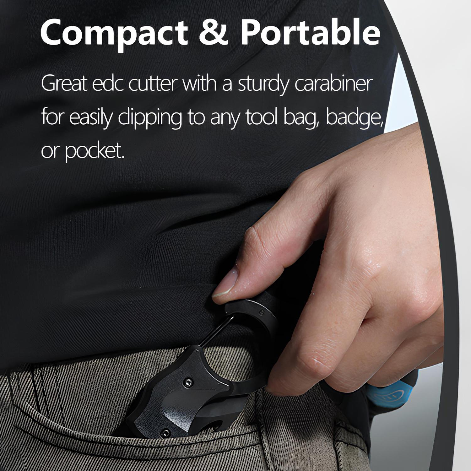 VAYWET Pocket Small Knife For Men Women Cool Folding Knife Box Cutter, EDC Toy Knives for Everyday Carry, Carabiner Mini Keychain Utility Knife Ideal Anniversary Birthday Christmas Gifts Gadgets Stocking Stuffers Box Cutter Outdoor Camping Fishing Hiking