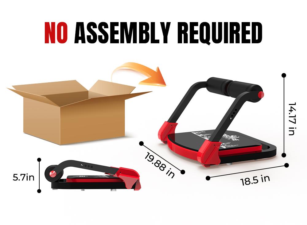 Relifesports Sit-Up Exercise Equipment Ab Core Trainer, Ab Crunch Machine Roll-up Machine, Abdominal Workout Machine for Home Gym, Core Ab Exercise System Trainer, Ab Workout Equipment for Home Exercise