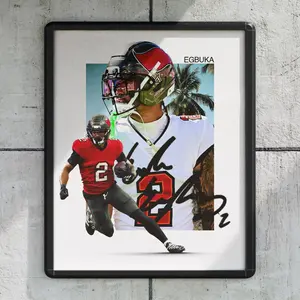 Emeka Egbuka Tampa Bay Football Poster, Sports Wall Decor Print, (Unframed) Rolled Posters