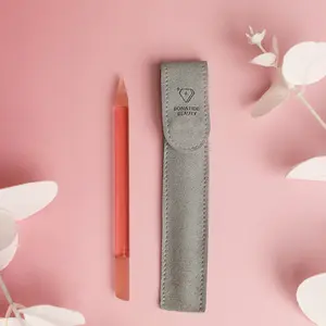 Bona Fide Beauty Glass Cuticle Pusher in Pink - Spring Refresh For Your Nails - Gentle Manicures Nail Care At Home - 2-in-1 Tool Easy To Clean Nail Products - Natural Nail Prep Acrylic and Gel Manicure - Reusable Washable Gentle