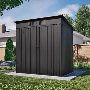 6 x 4 ft Outdoor Storage Shed, All Weather Tool Shed for Garden, Backyard, Lawn