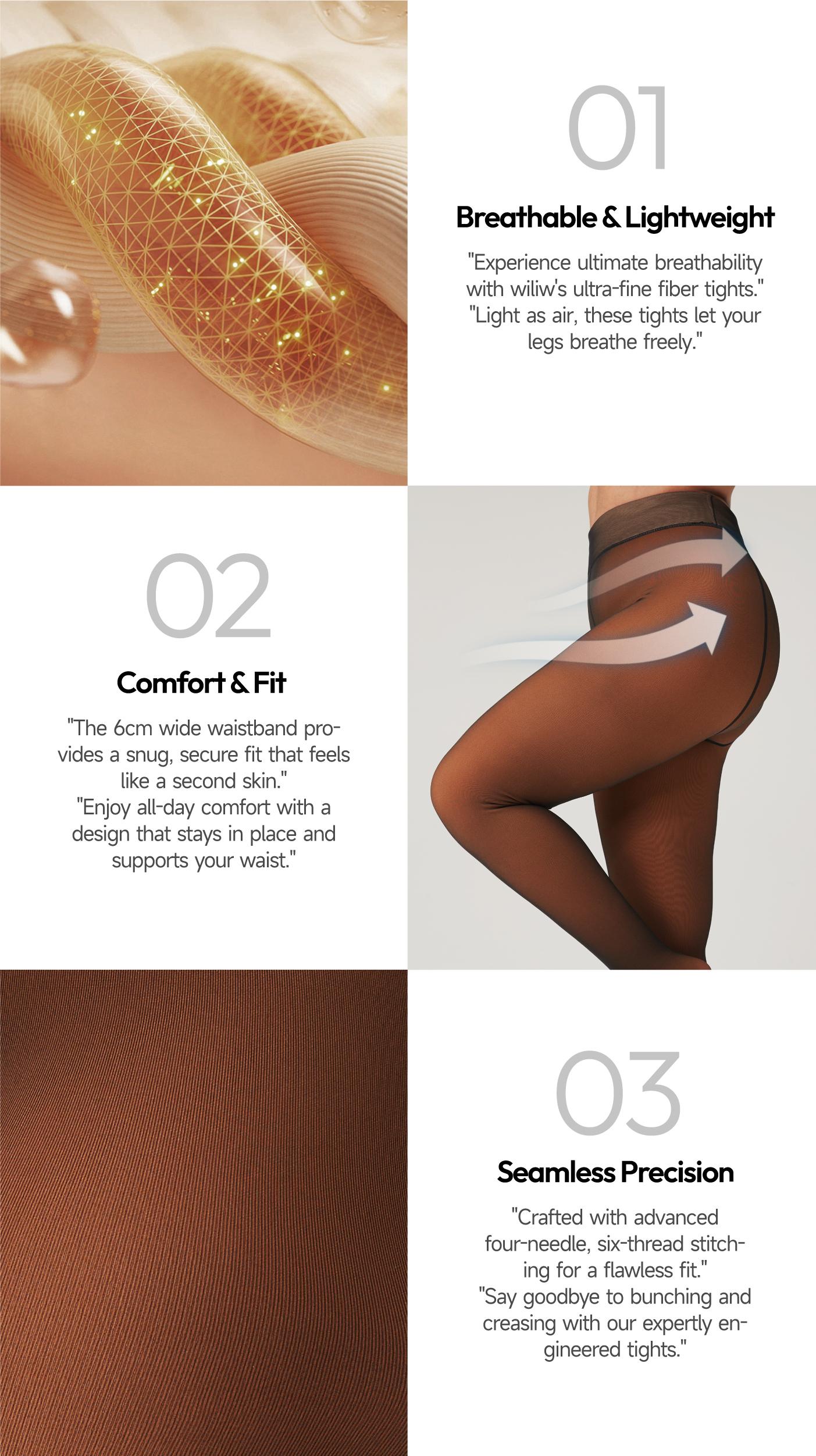 WiliW Fleece Lined Tights for Women Fake Translucent Warm Comfort Pantyhose Shapewear Leggings Sheer Thick Tights for Winter Fit Womenswear Basic Style