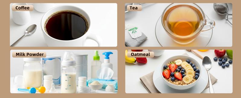 Electric Kettle with Adjustable Temperature Control, 1.7L Stainless Steel & Glass Kettle, Ambient Light Indicator, Automatic Shut-Off, Overheat Protection, 360° Cordless Base