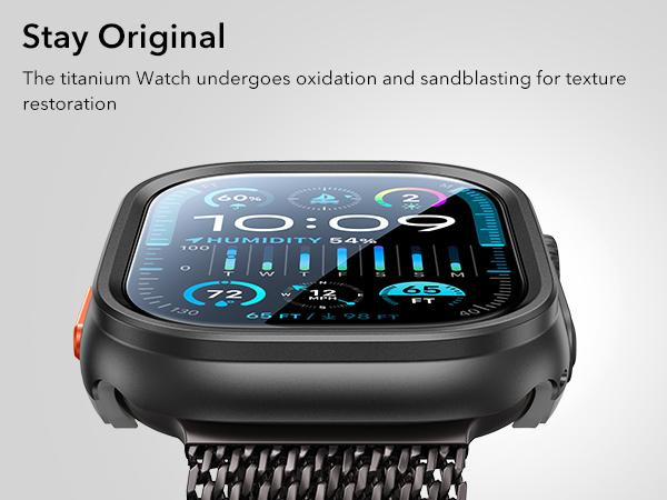 ESR Apple Watch Ultra series Case with Screen Protector 49mm (2025/2024/2023/2022), Military Grade Protection, Slim Protective Cover with 2 Pack Armorite Glass Protector Set, Full Body Bumper for Outdoor Protection