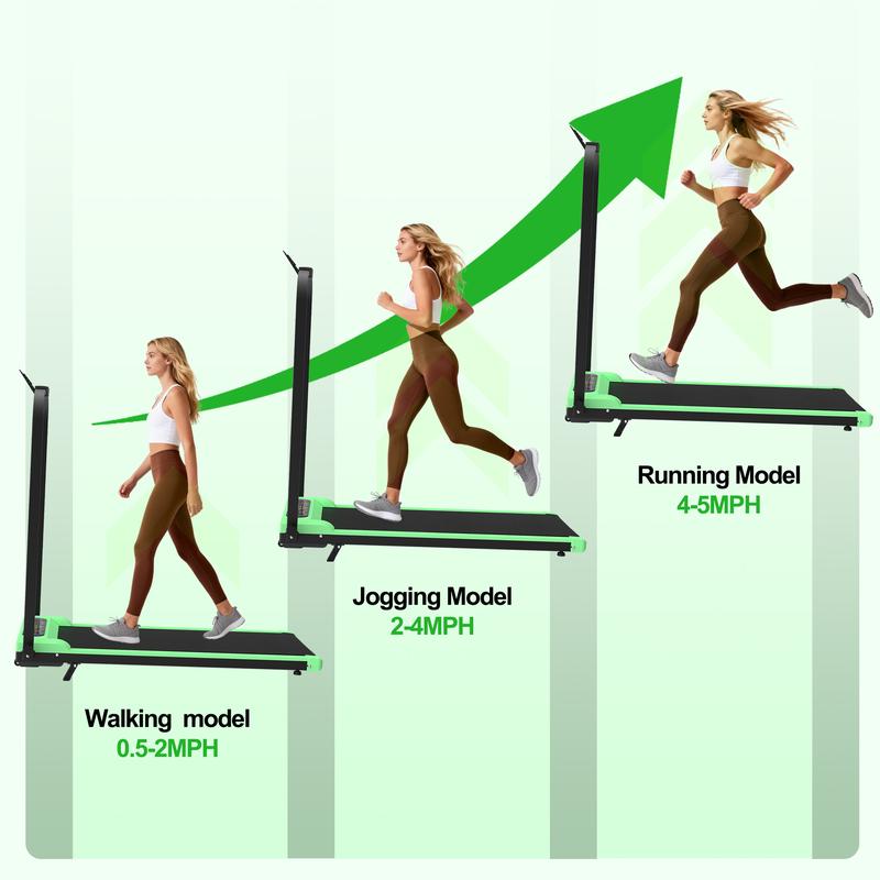 【KINMAC】Foldable Treadmill with Handle Bar & Incline, 2 in 1 Upgrade Portable Under Desk Walking Pad and Vibration Pad with Remote Control for Home Office Small Spaces