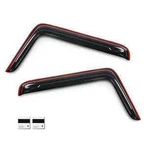 Fits 1984-2008 Kenworth C500 W900 T800 Window Rain Guard Visors Vent Deflectors