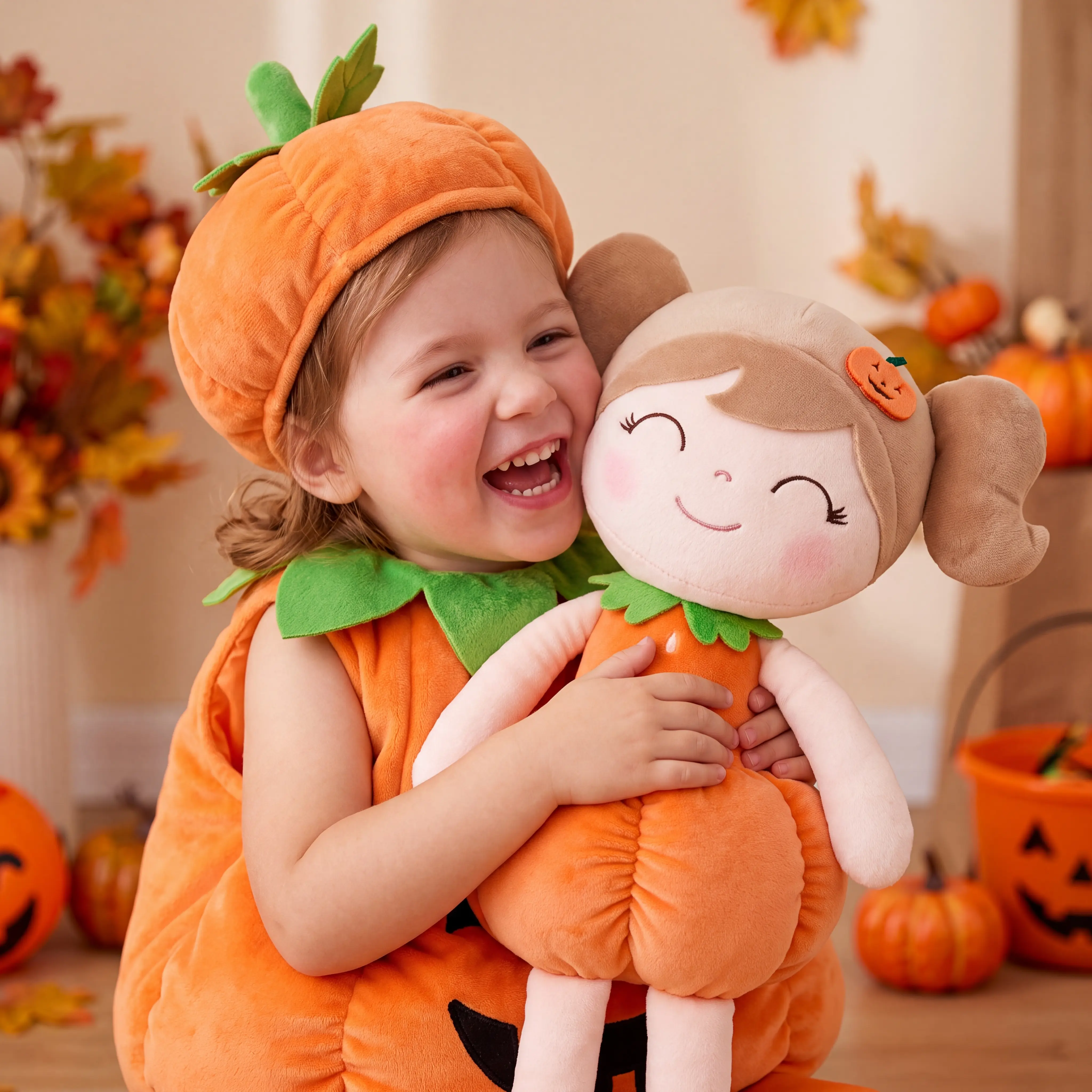 Halloween Witch & Pumpkin Doll Set 3-Piece, 15 Inch Soft Rag Doll,Halloween Gifts for Girls,Party Favors & Room Decor #sohochic
