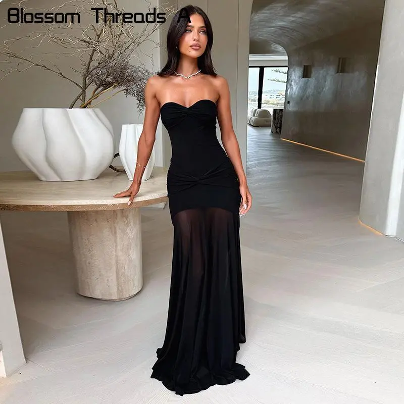 black tube top dress - TikTok Shop