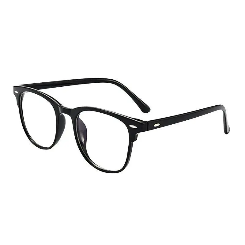 Unisex Full Rim Optical Frame Glasses, Black Durable TR90 Nylon Frame, Polarized Lenses, Nearsighted Diopters -1.0 to -6.0, Daily Wear Eyewear, Durable Frame