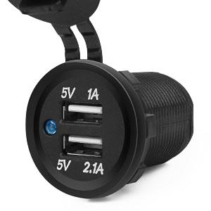 Nilight 6 Gang ON Off Rocker Switch Panel Backlit 12V 24V LED Digital Voltmeter Dual USB Charger Socket Overload Protection Switch Panel For Cars RVs Boats Decorative Lighting