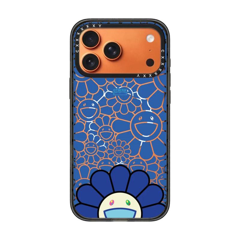 Casetify Sunflower Art iPhone Phone Case Inspired by Murakami, Trendy Collaboration Design, Shockproof Protective Case, Fashion Phone Cover