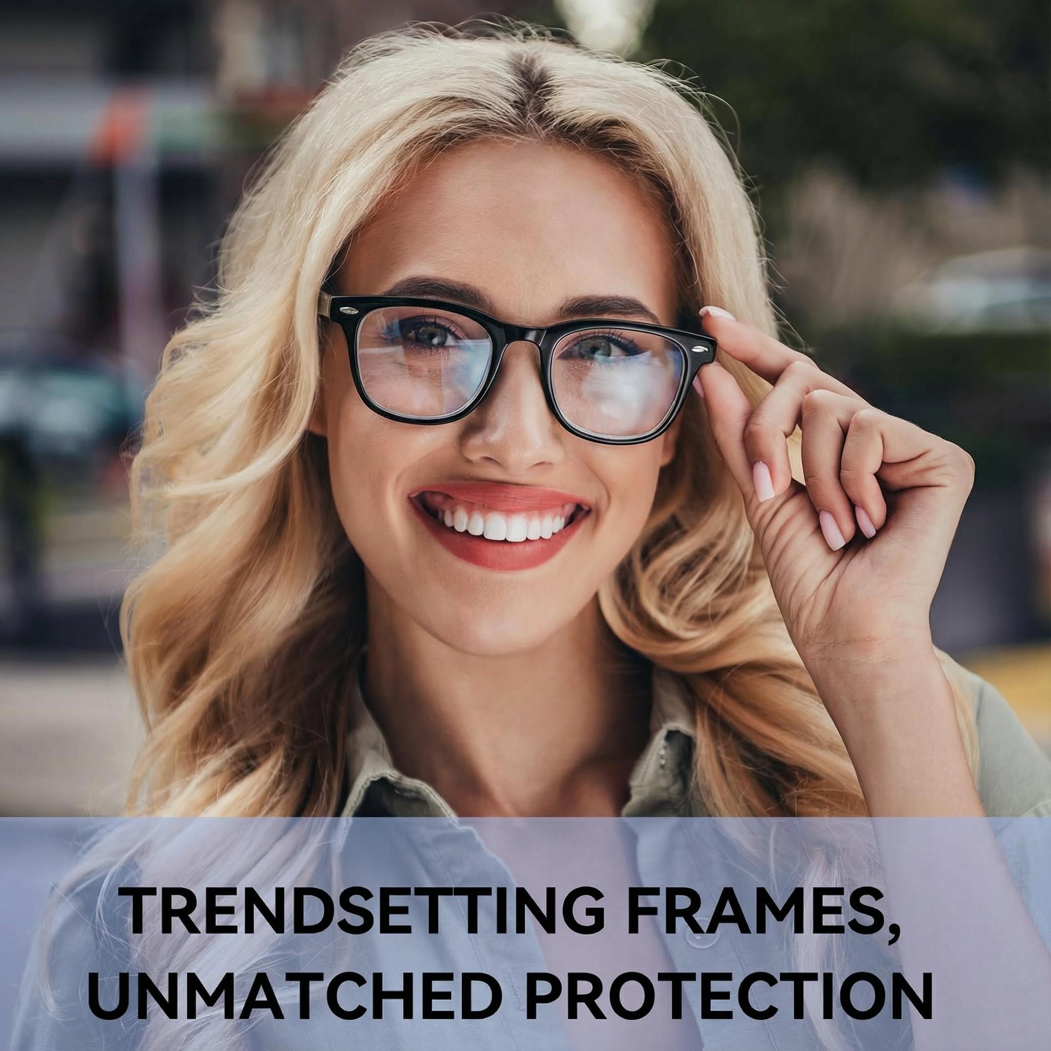 Stylish unisex blue-light glasses
