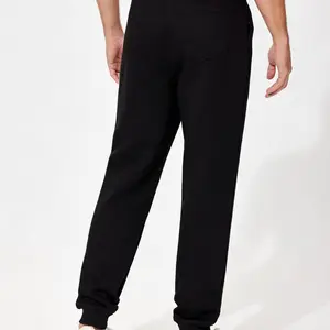 PINSPARK Men's Fleece Jogger Sweatpants with Zipper Pockets Cotton Sweat Pants for Mens Jogging Pants Winter Joggers Pants