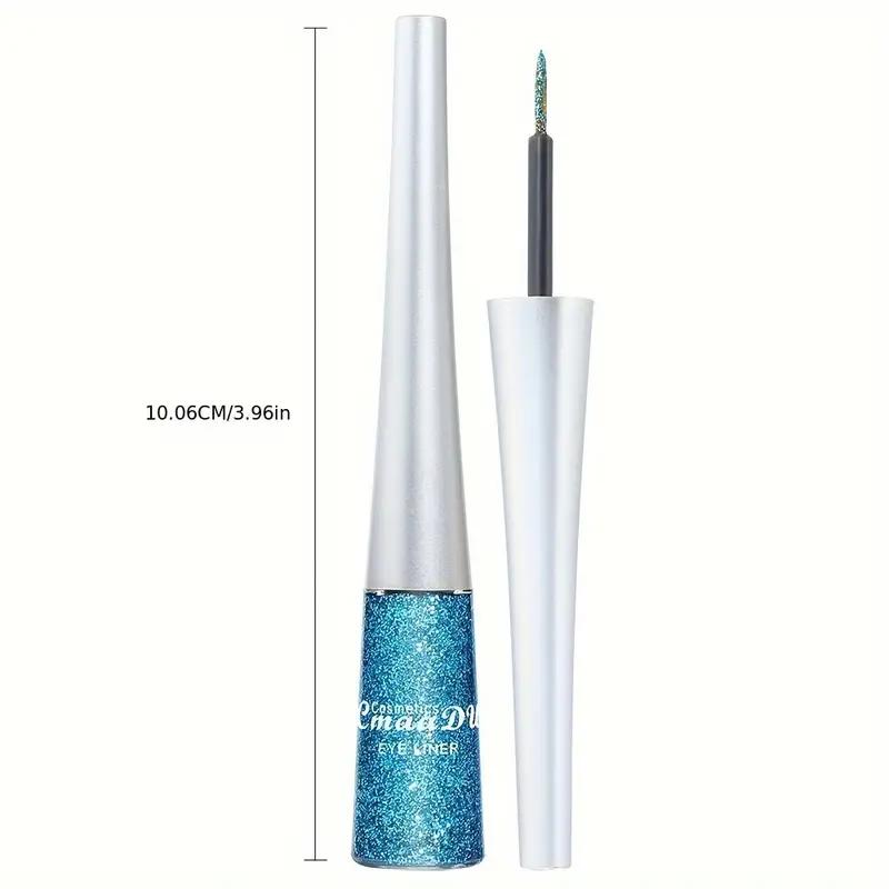 16 Color Glossy Eyeliner Set Makeup Glitter Full Color Eyeshadow Waterproof Highlight Liquid Party Stage Cosmetic Tools Holiday Gift