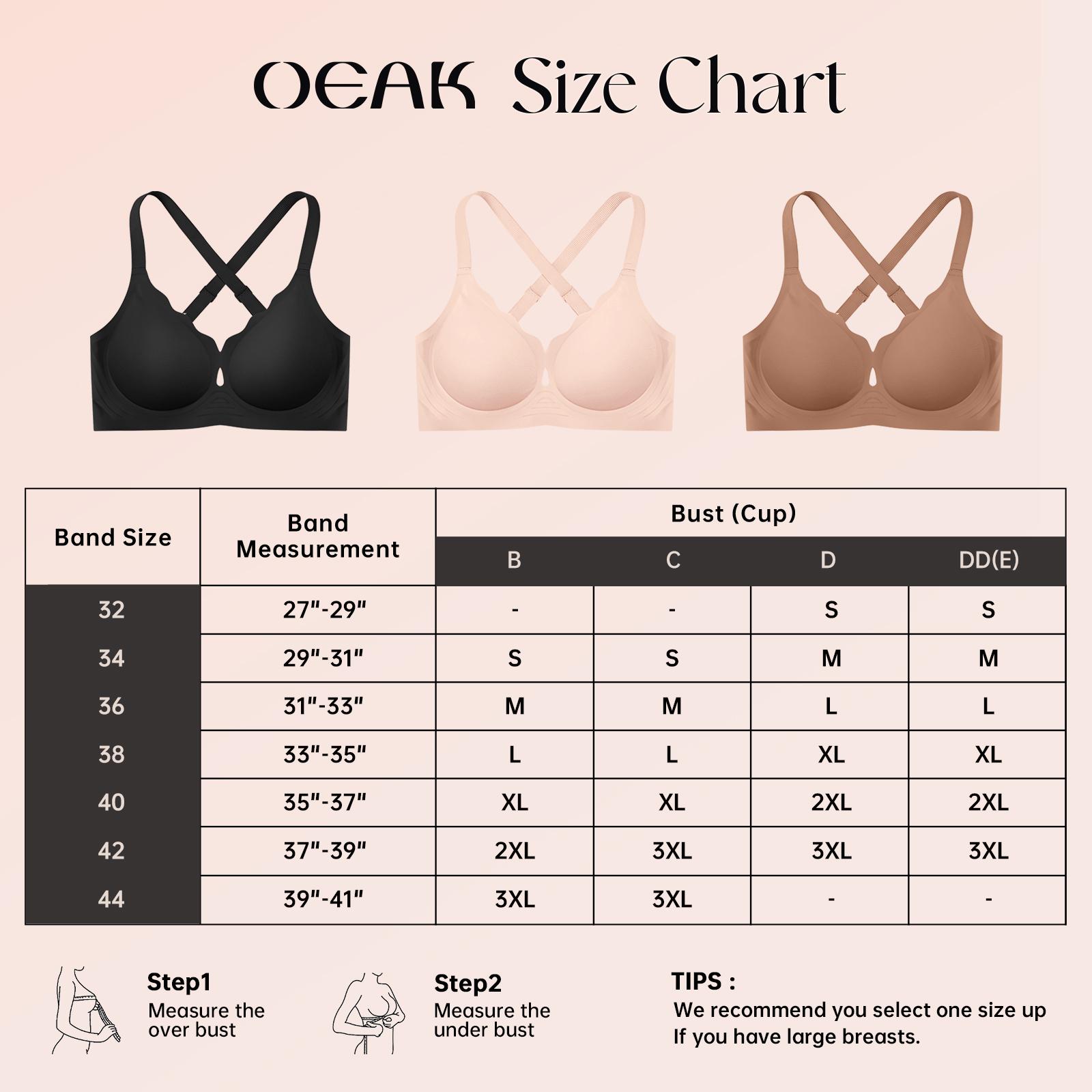 OEAK Women Water Drop Hollow Scalloped Flowers V Neck Jelly Bralettes Breathable Seamless Bras Push Up Full Coverage Everyday Bra