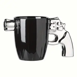 1-Pack Revolver-Handle Ceramic Mouthwash Cup / Mug |   Large Capacity Coffee Cup |   Multi-Purpose |   Hand Wash Only |   Recyclable Material |   Tea & Drinkware |   Washable & Reusable