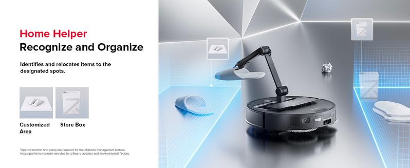 Roborock Saros Z70 Robot Vacuum and Mop, OmniGrip Arm, AI-Powered, 22,000Pa Suction, 3.14’’ Ultra Slim, FlexiArm Riser Technology, AdaptiLift Chassis, Obstacle Avoidance, Auto Mop Washing & Drying