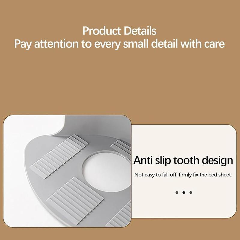 Bed Lock Sheet Holders 4PCS | Fits Any Size Mattress | Non-Slip Keep Sheets Tight White&Grey