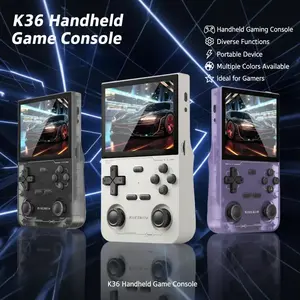 K36 Handheld Game Console with High-Definition Images Portable Design 3000mAh Battery TF Card Expansion Ideal for Gamers Boys Girls