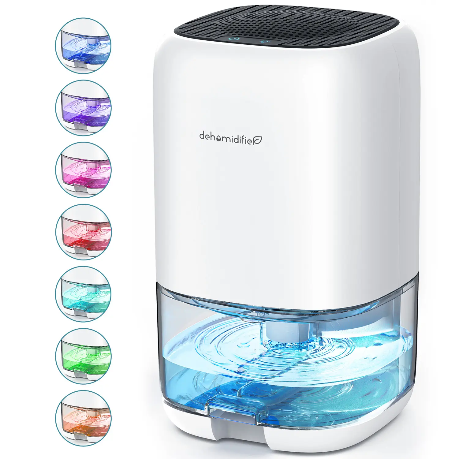 35oz Small Dehumidifier, Quiet Auto Shut Off. Covers 280ft²  Bedroom, Bathroom, RV & Closet Energy Saving Fan, Silent Fan, White Portable Low Noise Fan,dorm essentials,home essentials tiktokshopbacktoschool,back to school,back to school haul
