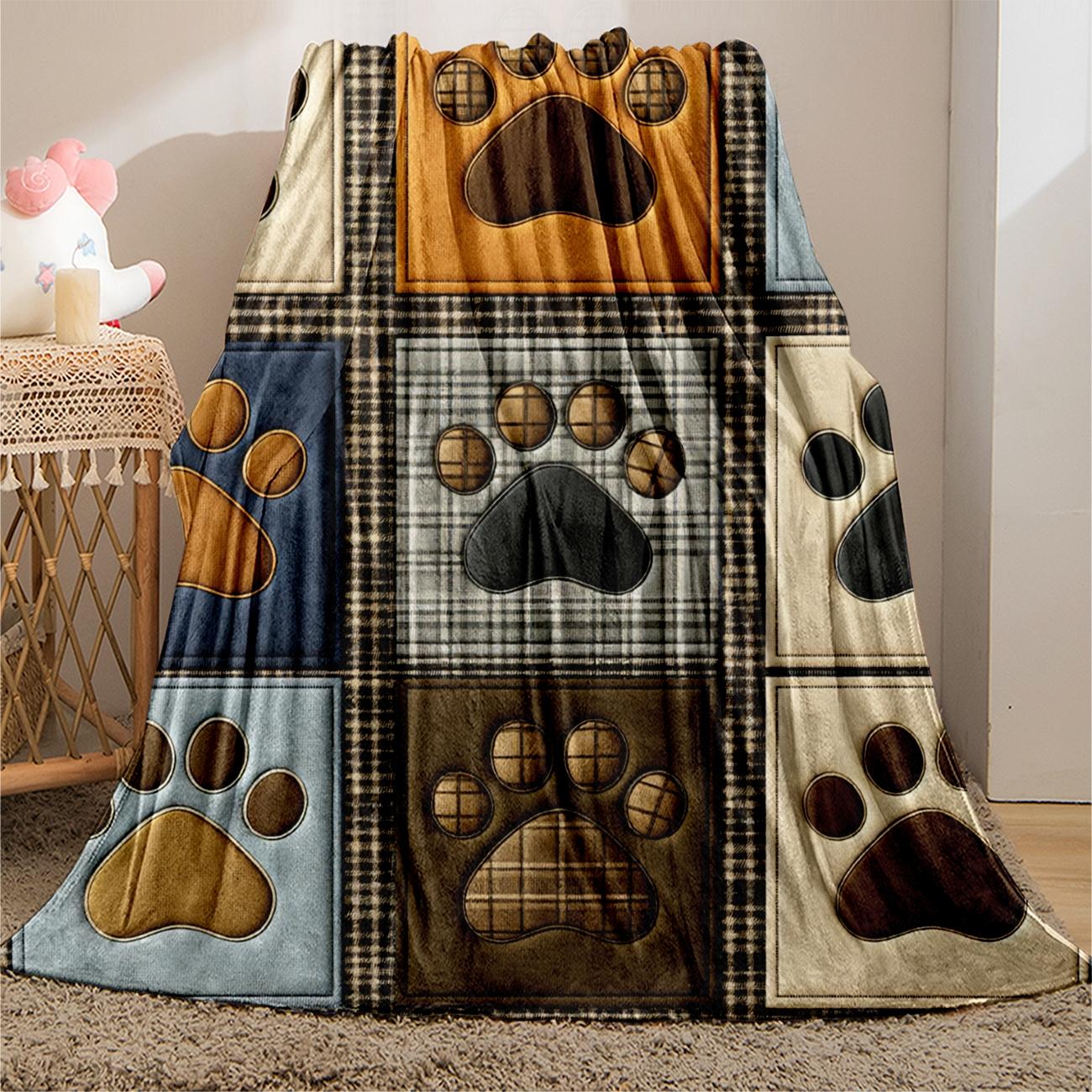 Soft Flannel Blanket for Dogs, Novelty Pet Accessory, Perfect for Naps at Home, Office, School, Travel, Gift Idea