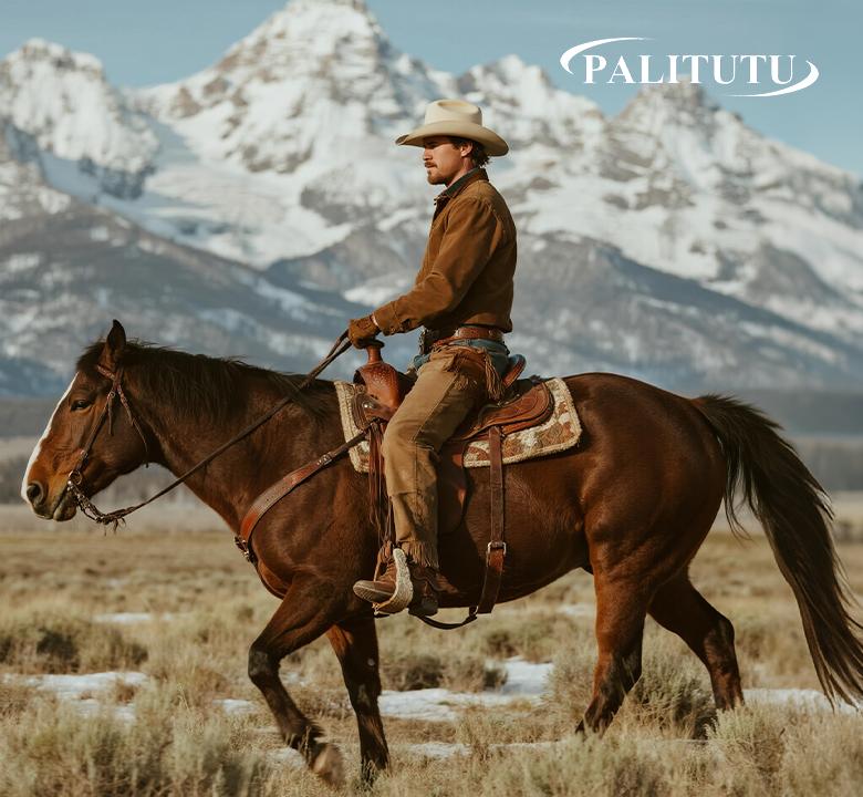 Palitutu Cowboy Boots for Men -Square Toe Botas with Classic Embroidered,Comfortable and Fashion Soft PU Leather,Fashion Closed Walking Shoes