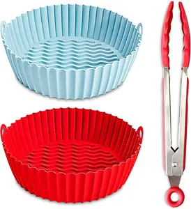 Bezazzled - 2-Pack Silicone Air Fryer Liners Bakeware Reusable