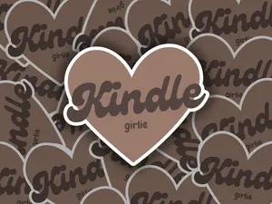Kindle Girlie Heart in Brown