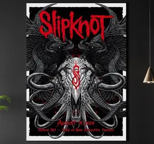 Slipknot 25th Anniversary Tour Poster: Rock Metal Art Print (Digital Download A3 Portrait JPEG)