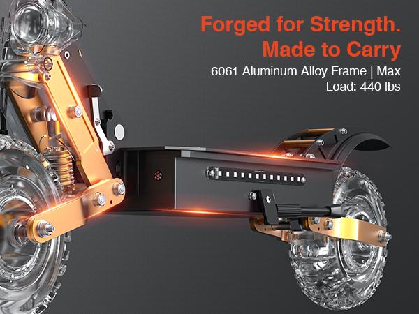 LEOOUT scooter new year Sales T85, 53MPH Top Speed, 60 Mi Max Range, 6000W Peak Motor, Smart Unlock Dashboard, Dual Suspension & Braking System, Dual Charging Ports, 11" Anti-Slip Tires