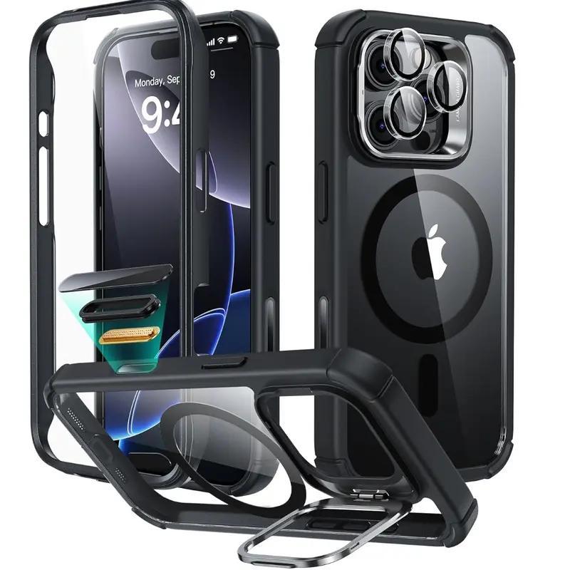 GEEK BAR Douglas Phone Case with Ring Holder & Shockproof Protection for iPhone 14 Pro Max - Navy Blue