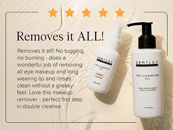 DRMTLGY Pre-Cleansing Oil Mini 2 fl oz Travel Size Cleanser Facial